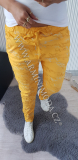 Dámské elastické kalhoty (žluté)