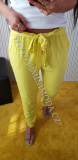 Dámské letní kalhoty( žluté)